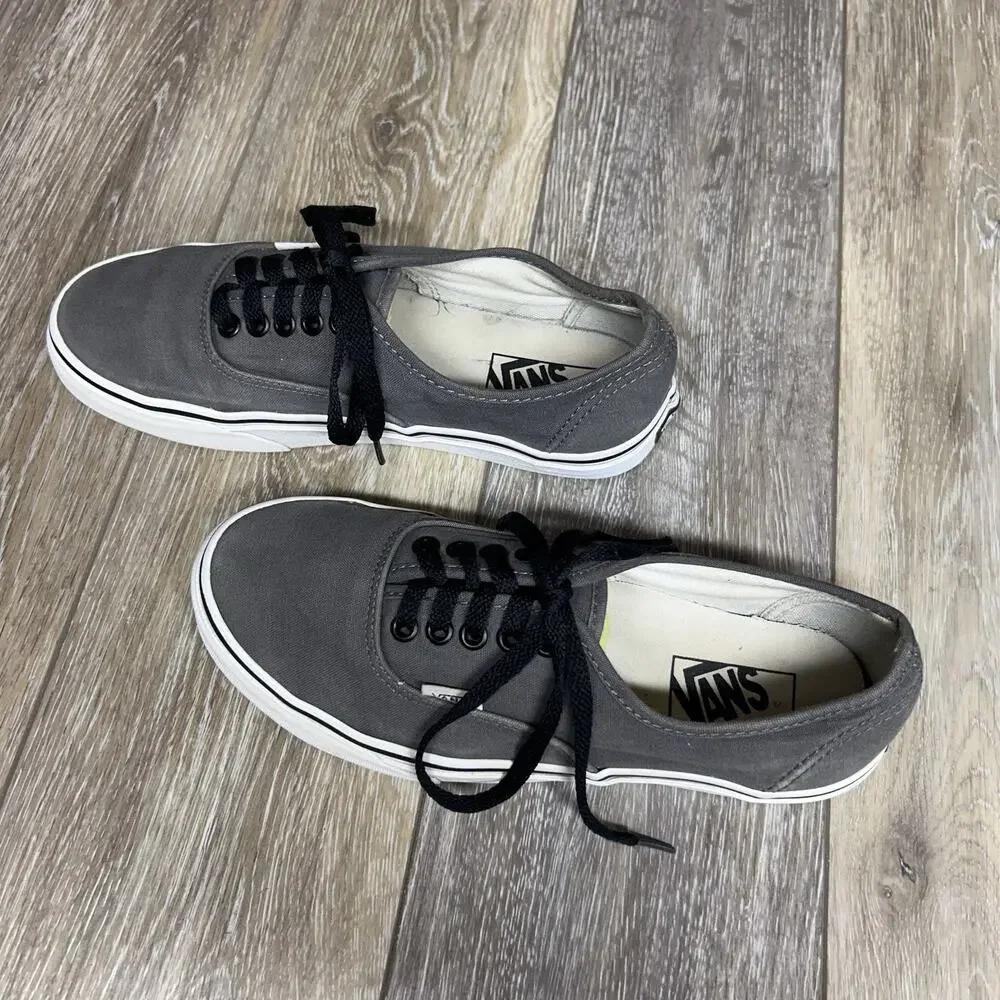 Vans US Size M 7 / W 8.5 Low Top Gray Lace Up Skateboard Sneaker Shoes